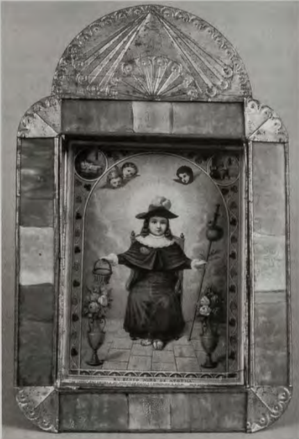 Figure 9.31: CURRIER & IVES, Santo Niño de Atocha (Holy Child of Atocha), mid- to late-19th century. Chromolithograph print, 18 x 11½ in (45.7 x 29.2 cm). Taylor Museum, Colorado Springs.