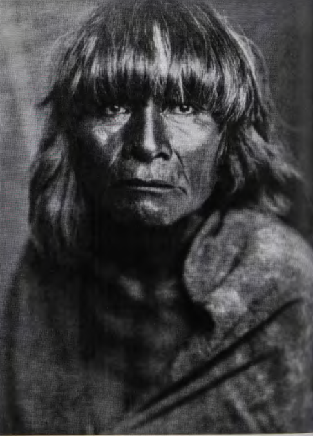 Figure 9.43: EDWARD CURTIS, Hopi Man from The North American Indian, vol 12, plate 420, 1907-30. Photo-engraving. Library of Congress, Washington, D.C.