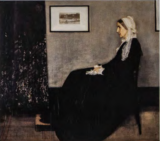 Figure 10.11: JAMES ABBOTT MCNEILL WHISTLER, Arrangement in Grey and Black: Portrait of the Painter's Mother, 1871. Oil on canvas, 56¾ x 64 in (144.3 x 162.5 cm). Musée d'Orsay, Paris.
