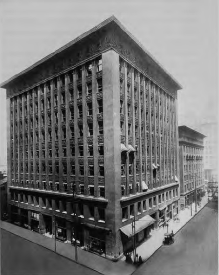 Figure 10.24: LOUIS SULLIVAN, Wainwright Building, St. Louis, Missouri, 1890-1. St. Louis Historical Society.