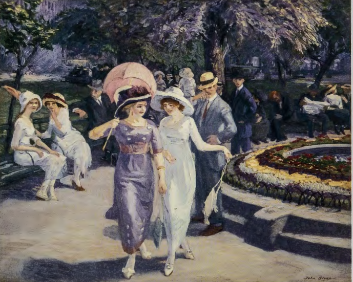 Figure 12.4: JOHN SLOAN, Sunday Afternoon in Union Square, 1912. Oil on canvas, 26½ x 32½ in (66.3 x 81.6 cm). Bowdoin College Museum of Art, Brunswick, Maine. Bequest of George Otis Hamlin.