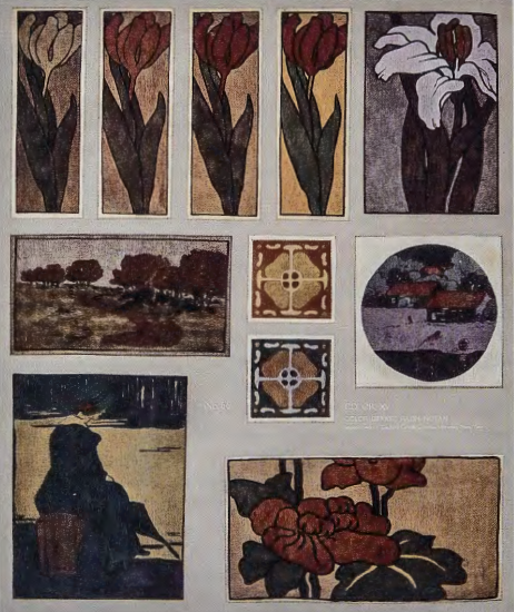 Figure 12.12: ARTHUR WESLEY DOW, Plate from Composition: A Series of Exercises in Art Structure for the Use of Students and Teachers, 1919.
