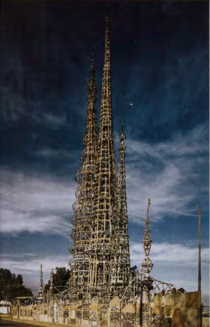 Figure 14.11: SIMON RODIA, Watts Tower, Los Angeles, 1921- 54.