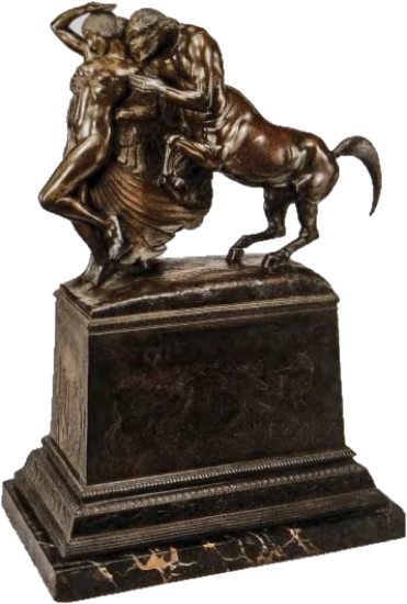 Figure 16.19: PAUL MANSHIP, Centaur and Dryad, 1912- 13. Bronze, 29 in (73.6 cm) high. Metropolitan Museum of Art.