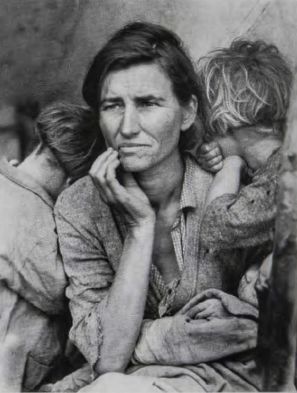 Figure 16.21: DOROTHEA LANGE, Migrant Mother, 1936. Photograph. Library of Congress, Washington, D.C.