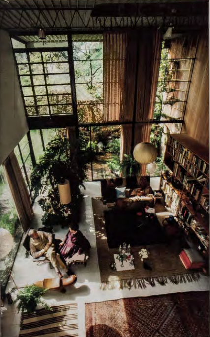 Figure 17.29: The living room of the Eames House, Santa Monica, California, 1992. Lucia Eames Demetrios and Shelley Mills.
