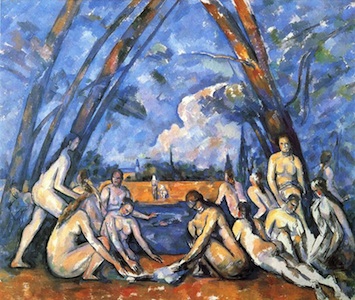 Paul Cézanne, The Large Bathers, 1906, oil on canvas, 82 7⁄8 in × 98 3⁄4 in. (Philadelphia Museum of Art)