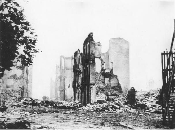 Guernica in ruins, 1937, photograph (German Federal Archives, bild 183-H25224)
