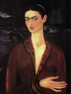 Frida Kahlo, Self-portrait in a Velvet Dress, 1926, oil on canvas (private collection)