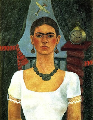 Frida Kahlo, Self-portrait (Time Flies), 1929 (private collection)