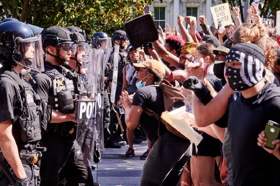 George Floyd protest by the White House (5/30/20)