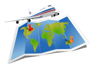 airplane and map icon