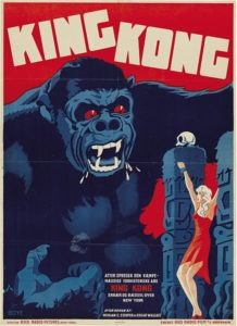 Movie poster for Danish version of King Kong