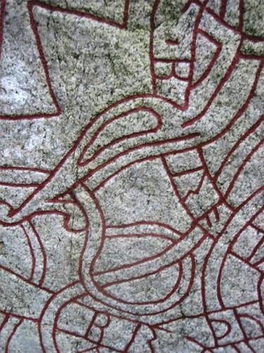 Writing on rune stone