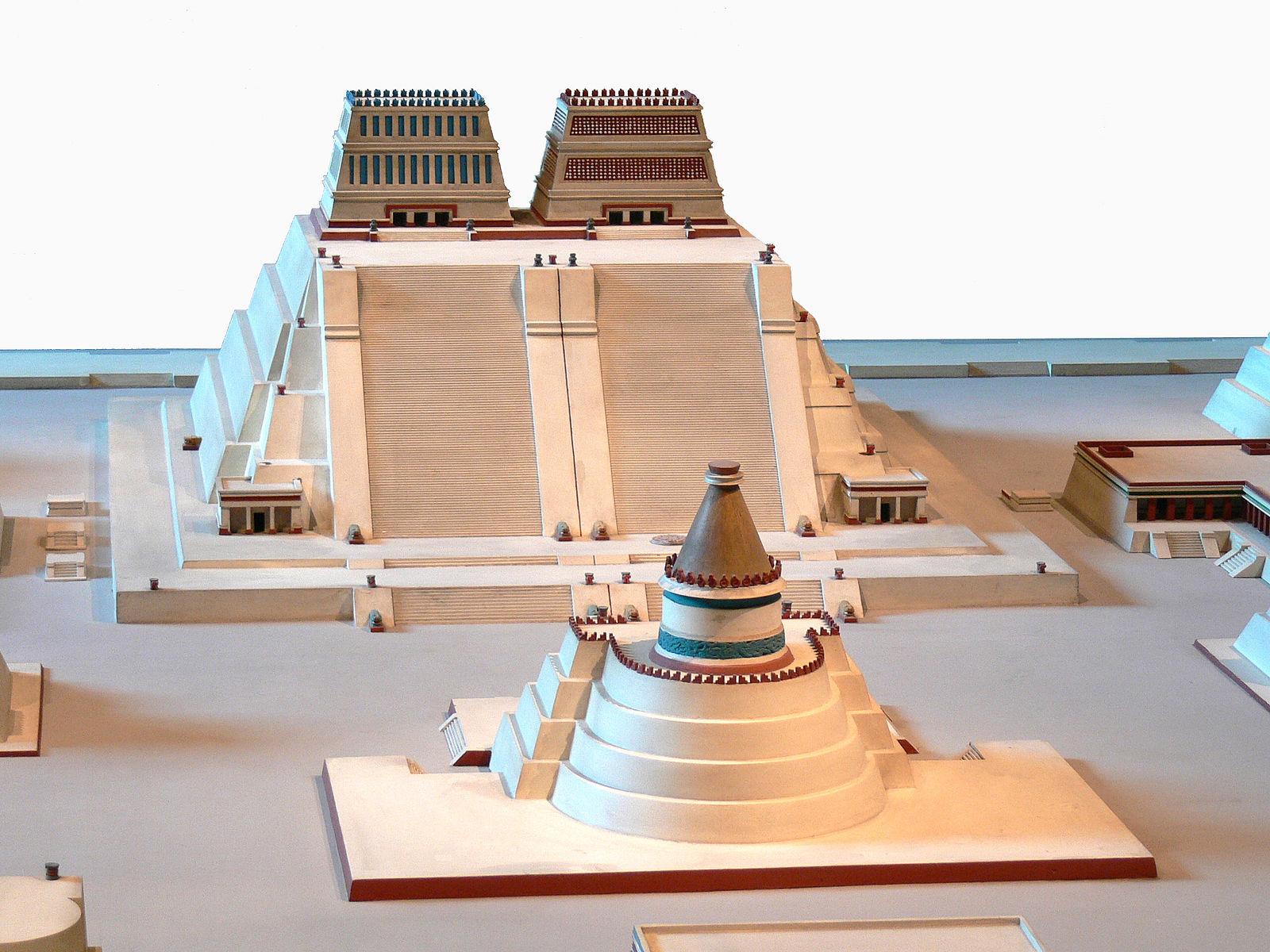 Templo Mayor model recreated  