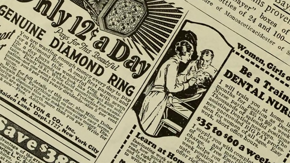 Picture of a 1920 American magazine called Photoplay that talked about movie stars.