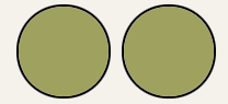 Search results showing two distinct circles, representing double the amount of search results.