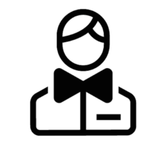 Icon of man wearing bowtie