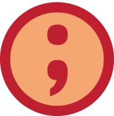 an icon showing a semicolon