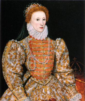 a painting of queen elizabeth the first.