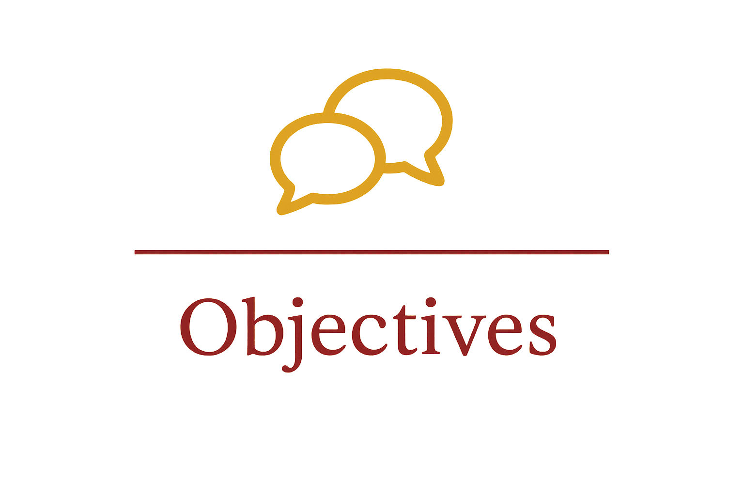 Image of the word Objectives