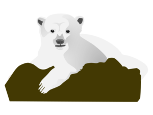 Clip art of a polar bear