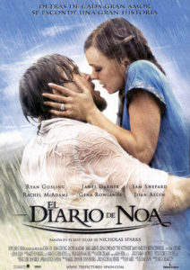 DVD cover of romantic movie "el diario de noa"