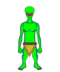 alien with short legs