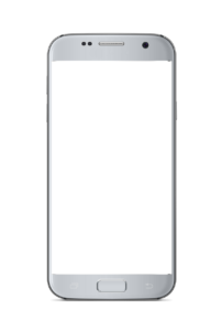 A blank smartphone