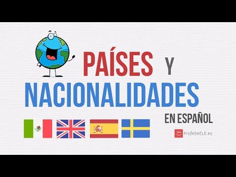 Thumbnail for the embedded element "Países y nacionalidades en español - Countries and nationalities in spanish"