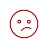 Icon of somewhat unhappy face