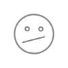 Icon of indifferent face