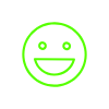 Icon of very happy face