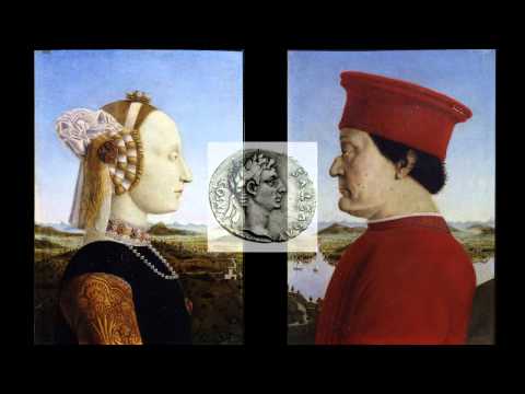Thumbnail for the embedded element "Piero della Francesca, Portraits of the Duke and Duchess of Urbino"