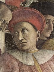 Detail of a painting showing Ludovico III