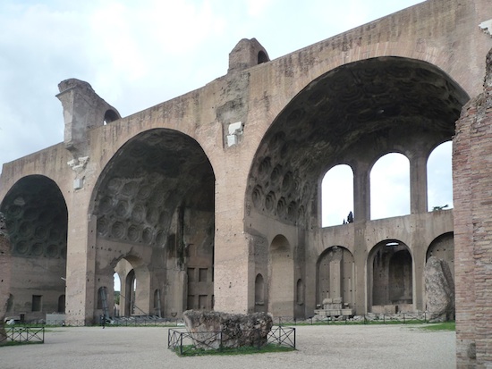 Arches in roman architecture. The arch is used for ceilings, windows, and doorways.