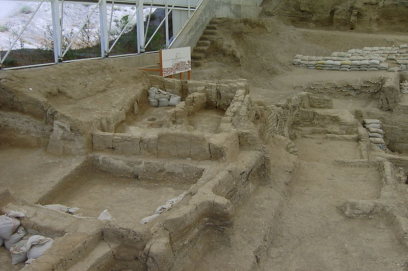 Exposed foundations of the city