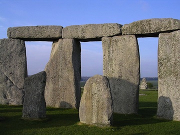 View looking out from inside Stonehenge