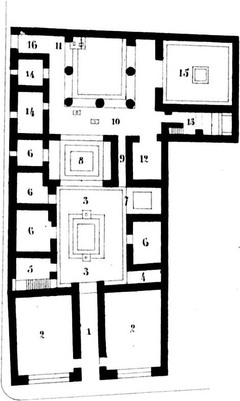 This is the ground plan of the House of the Tragic Poet.