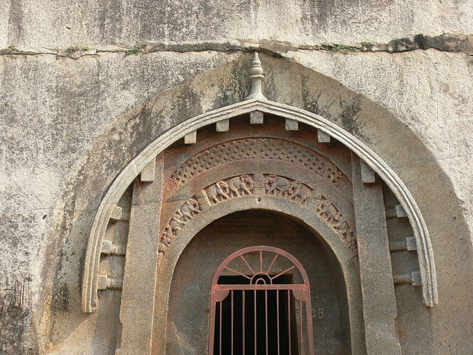 This is a photo of the entrance to the Barabar Caves.