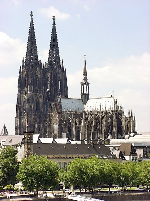 Exterior view of the Cologne Cathedral.