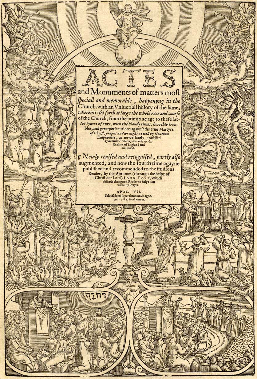 Foxe's Book of Martyrs - 1583 title page