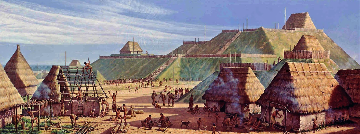 Cahokia, by Michael Hampshire. Cahokia Mounds State Historic Site.