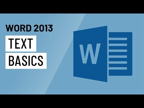 Thumbnail for the embedded element "Word 2013: Text Basics"
