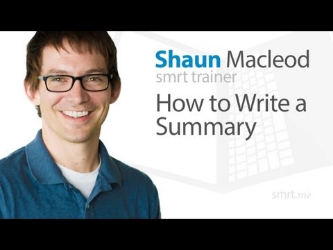 Thumbnail for the embedded element "How to Write a Summary"