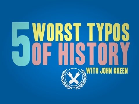 Thumbnail for the embedded element "5 Worst Typos of History"