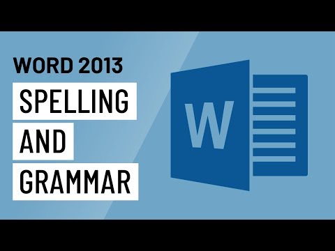 Thumbnail for the embedded element "Word 2013: Spelling and Grammar"