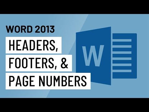 Thumbnail for the embedded element "Word 2013: Headers, Footers, and Page Numbers"