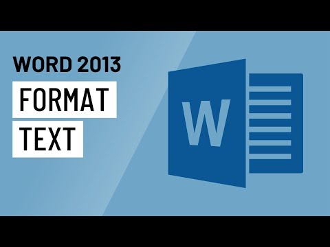 Thumbnail for the embedded element "Word 2013: Formatting Text"