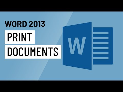 Thumbnail for the embedded element "Word 2013: Printing Documents"